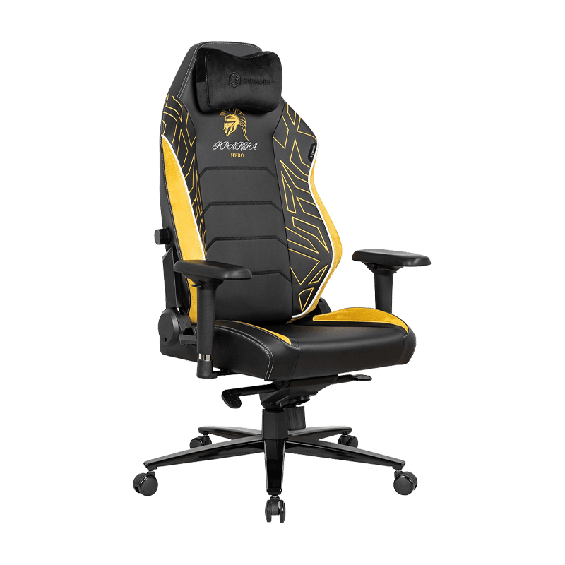 RXGAMER RX-2105R-B 高さ調節可能な回転ゲーミングチェア、取り外し可能な磁気ヘッドレスト付き